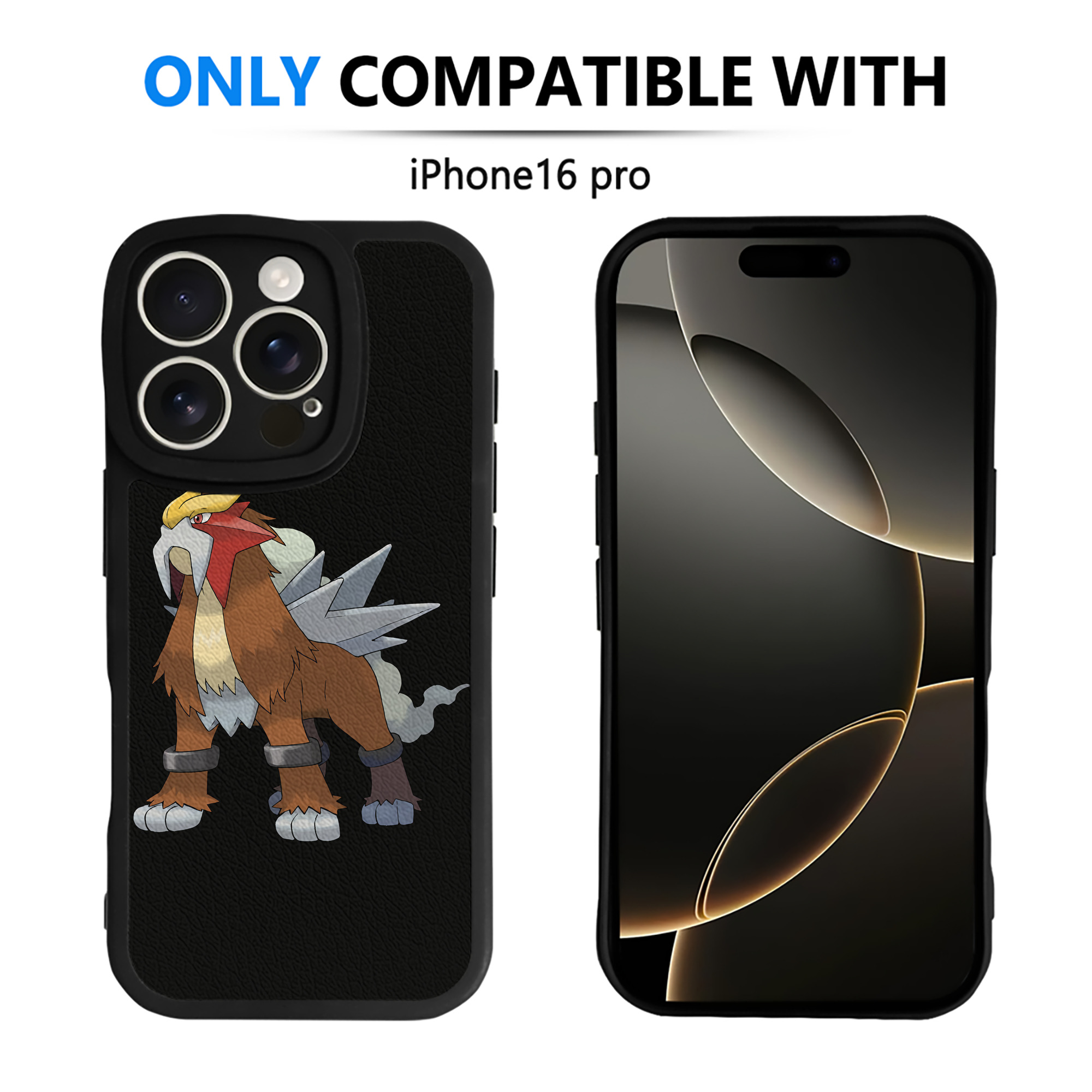 （画像用） ポケットモンスター Pokémon 【iPhone 16シリーズ対応】シリコンスマホケース（レザー調） 材質：シリコン